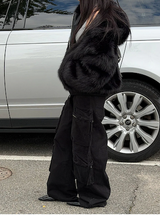 [Unisex] Fur 2way hood zip up(4color)
