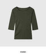 [1+1] Pose Round Three Quarter T-shirt