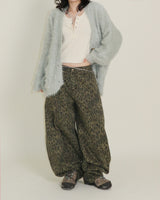 (Leopard Item) Kiya leopard printed balloon-fit wide pants