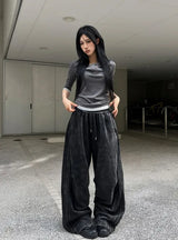 Track Wide Sweatpants
