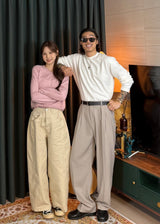 Women's デイリーウォッシャブルVネックニット 14COLOR