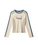 Two-Tone Sporty Crewneck Tee 233405090
