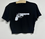 BANG BANG GUN CROP T🖤❤🤍 - 2 COLORS