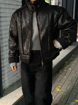 Tei velvet wide denim pants