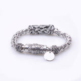 STAINLESS STEEL BRACELET SNAKE SKULL SSBS01
