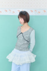 LEO HEART LACE TOP (MINT)