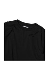 ダメージレイヤード長袖Tシャツ (ブラック)