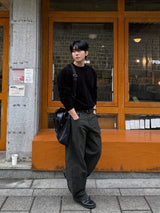 Log velvet round knitwear