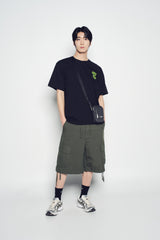 25SS ESSENTIAL DENIM MINI CROSS BAG BLACK