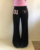 Ropyu Folded Bootcut Training Pants