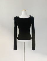 Furreni Lace Strap Top (Black)