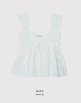 #RN リボンスリーブレスブラウス(2color)