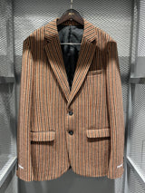 Mahogany Striped Suit