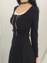 Prim Race Ribbon Top