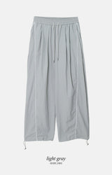 #KD ナイロンラインバンディングワイドトラックパンツ (3color)