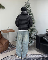 Cain Wide Washed Denim Pants