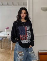 Frame Vintage Print Long Sleeve T-Shirt