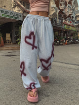 ハートスプレーストリングトレーニングパンツ