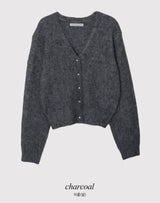 Jewel Mohair Knit Cardigan (2color)