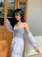 Rare Summer String Hood Blouse, Shirt (5color)
