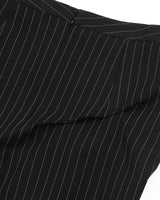 DOZI - Pinched Stripe Skirt _ BLACK