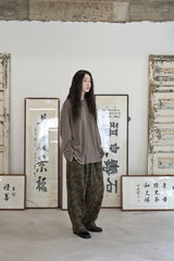 ヴィンテージ P. ダイイングカットアウトボックスTシャツ (Brown)