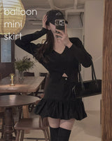 Balloon mini skirt
