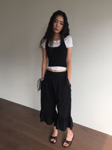 メッシュリボンスリッパサンダル (1color)