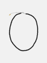 onyx gemstone 4mm necklace
