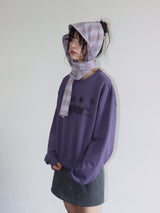 LUCKY SWEATSHIRT (DUST PURPLE)