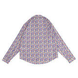 ムードフラワー柄シャツ（ユニセックス）_SYF5BL01BU
