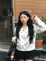 White Star Devil Jersey Zip-up