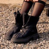  Hi Diamond Quilted Padded Boots _B5559