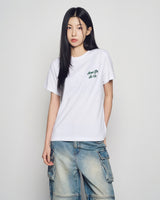 25FW WOMAN スクリプトロゴプリント半袖Tシャツ
