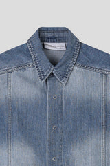 MG323 Pinter Crop Denim Shirt (2 colors)