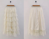 ROWLING LACE CAN CAN LONG SKIRT