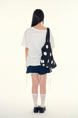 リボンアンバランスTシャツ