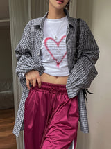 Air Pigment Loose Fit Checkered Shirt