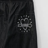 Symbol Bermuda Denim Pants