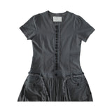  Buttonette french dress (Charcoal)