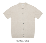 Logane Linen Collar Short Sleeve Cardigan