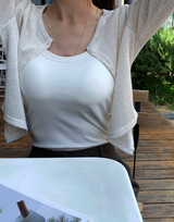Setter Linen Crop Knit Cardigan / 9 colors