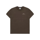 24FW UPSIDE DOWN BASIC LOGO SHORT SLEEVE T-SHIRT BROWN