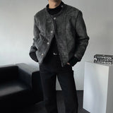 MG mink puffer tweed reversible jacket (2 colors)