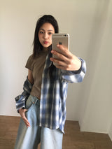 サマーウェスタンチェックシャツ (2color)