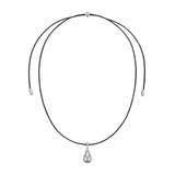 bottle pendant leather necklace