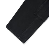 VINTAGE CARGO WIDE-FIT DENIM PANTS [BLACK]