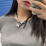 Matt Star Buckle Necklace
