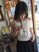 Afili Dot Lace Sleeveless