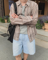 Harbor Stripe Linen Shirt